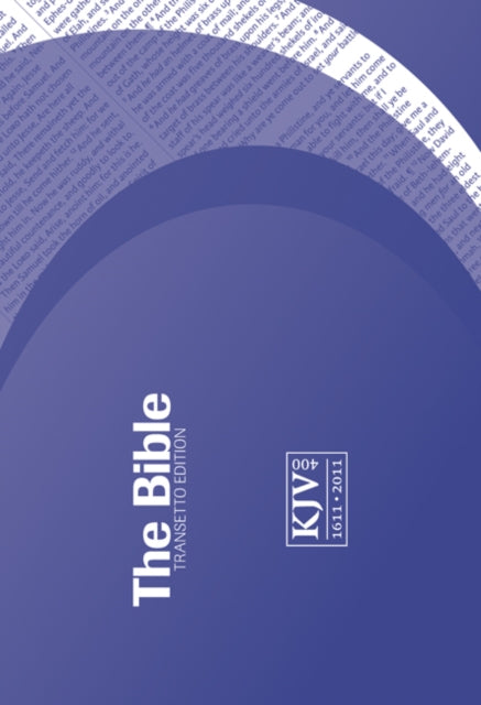 KJV Transetto Text Bible Purple Purple