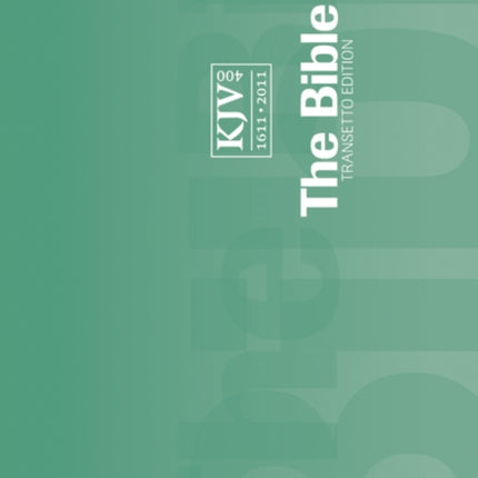 KJV Transetto Text Bible Green Green