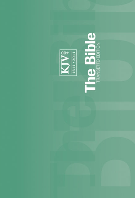 KJV Transetto Text Bible Green Green
