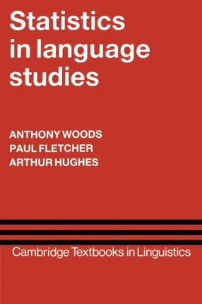 Statistics in Language Studies Cambridge Textbooks in Linguistics