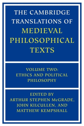 The Cambridge Translations of Medieval Philosophical Texts