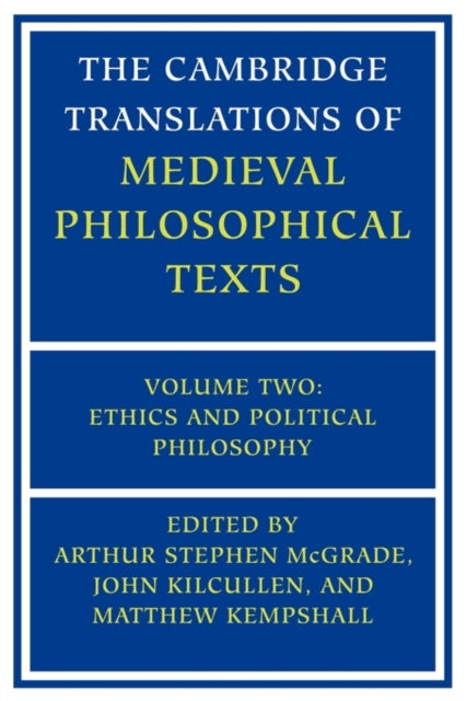 The Cambridge Translations of Medieval Philosophical Texts