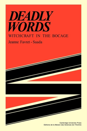 Deadly Words Witchcraft in the Bocage Msh