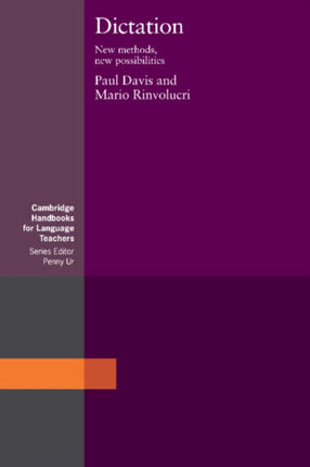 Dictation New Methods New Possibilities Cambridge Handbooks for Language Teachers