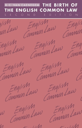 Birth of the English Common Law 2ed Cambridge Paperback Library