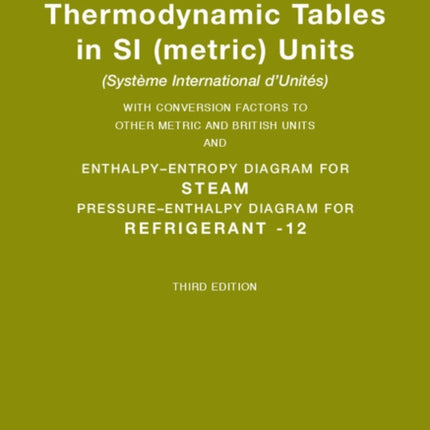 Thermodynamic Tables in SI (Metric) Units