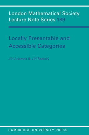 LMS 189 Locally Presentable London Mathematical