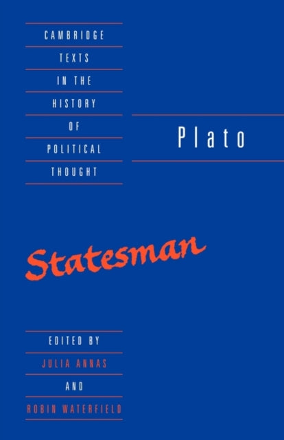 Plato The Statesman Cambridge Texts in the History of Political Thought