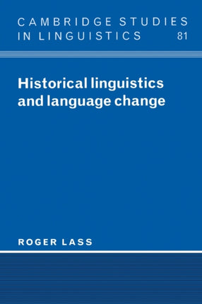 Historical Linguistics and Language Change 81