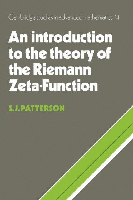 An Introduction to the Theory of the Riemann ZetaFunction 14 Cambridge Studies in Advanced Mathematics Series Number 14