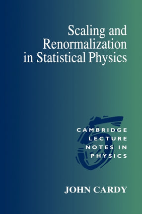 Scaling and Renormalization in Statistical