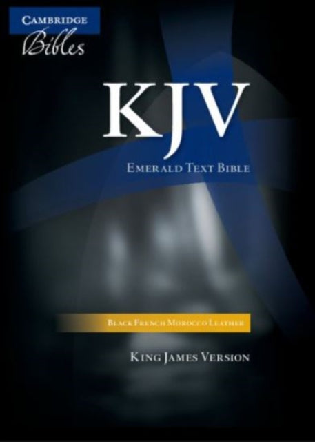 KJV Emerald Text Bible Black French Morocco