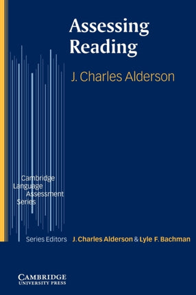 Assessing Reading Cambridge Language Assessment