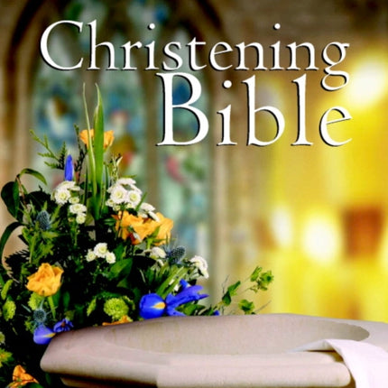 KJV Christening Bible Ruby Text Edition White