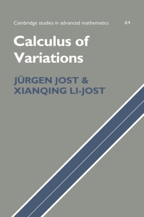 Calculus of Variations 64 Cambridge Studies in Advanced Mathematics Series Number 64