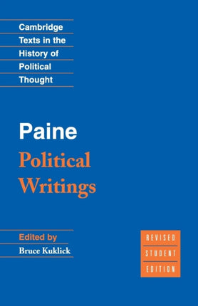 Paine Political Writings Cambridge Texts in the History of Political Thought