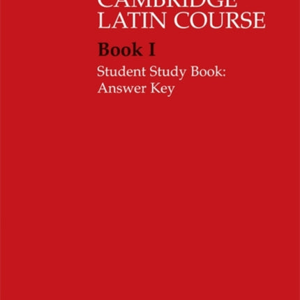 Cambridge Latin Course 1 Student Study Book Answer Key