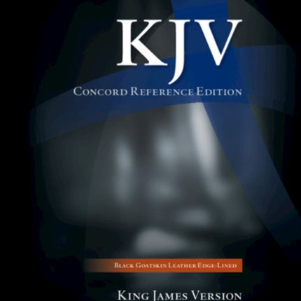 KJV Concord Reference Bible Black Edgelined Goatskin Leather KJ566XE
