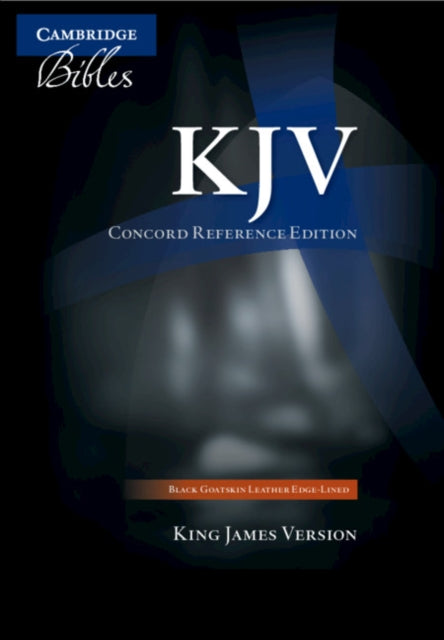 KJV Concord Reference Bible Black Edgelined Goatskin Leather KJ566XE
