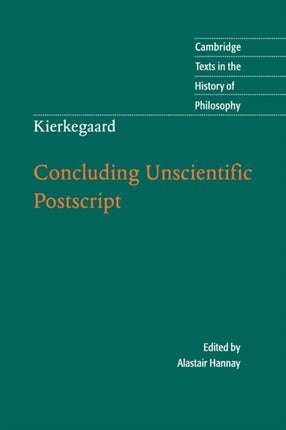 Kierkegaard Concluding Unscientific Postscript