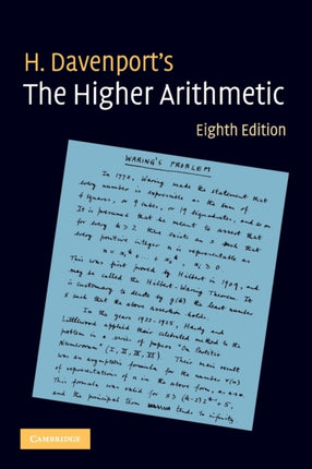 The Higher Arithmetic An Introduction to the