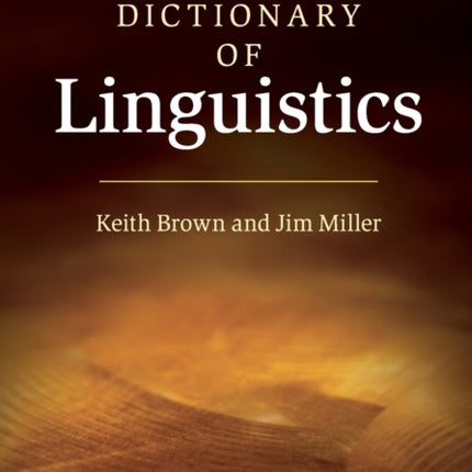The Cambridge Dictionary of Linguistics