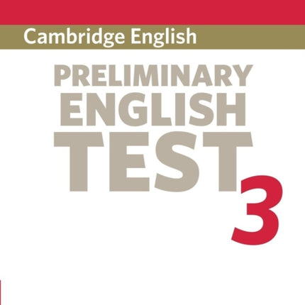 Cambridge Preliminary English Test 3 Students