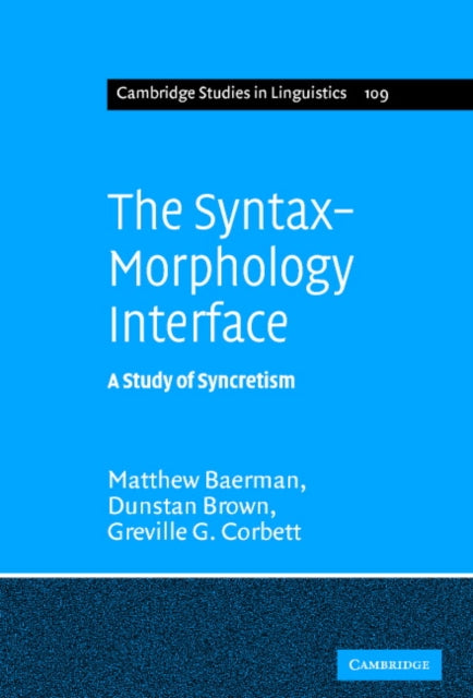 The SyntaxMorphology Interface