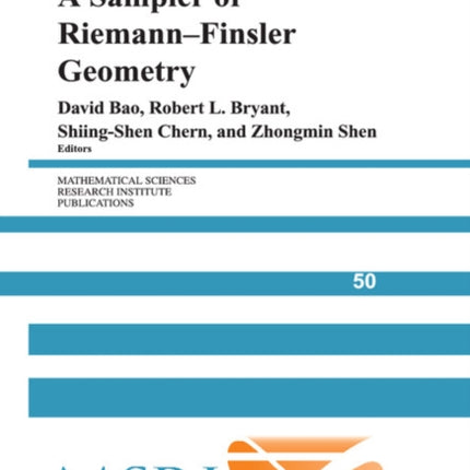 A Sampler of RiemannFinsler Geometry