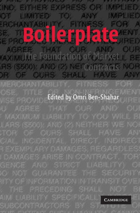 Boilerplate The Foundation of Market Contracts