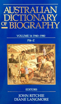 Australian Dictionary of Biography V16