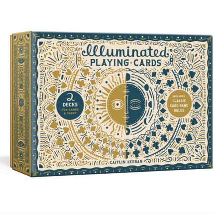 Illuminated Playing Card Set: Two Decks with Game Rules