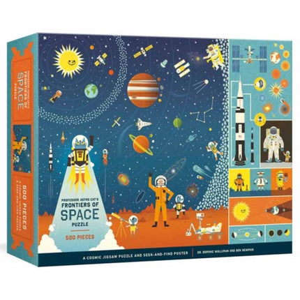 Professor Astro Cat's Frontiers of Space 500-Piece Puzzle: Cosmic Jigsaw Puzzle and Seek-and-Find Poster