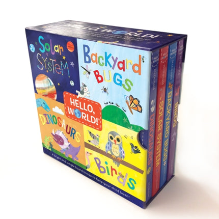 Hello World Boxed Set Solar System Dinosaurs
