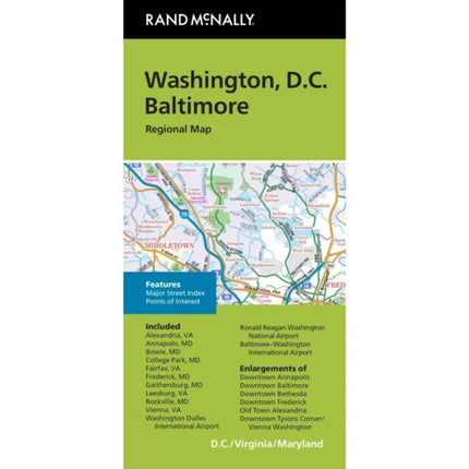 Rand McNally Washington DCBaltimore MD Regional Map