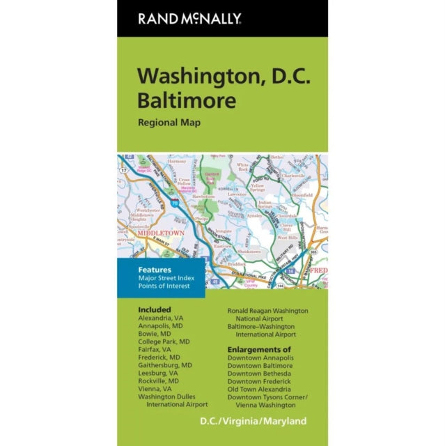 Rand McNally Washington DCBaltimore MD Regional Map