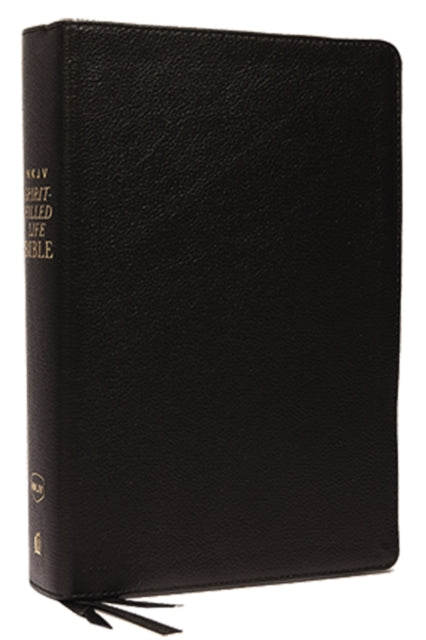 NKJV, Spirit-Filled Life Bible, Third Edition, Genuine Leather, Black, Red Letter, Comfort Print: Kingdom Equipping Through the Power of the Word