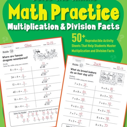 Solve-The-Riddle Math Practice, Grades 2-4: Multiplication & Division Facts