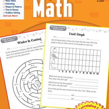 Math Grade 2 Scholastic Success with Workbooks Math