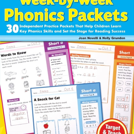 Week-By-Week Phonics Packets: Grades K-3