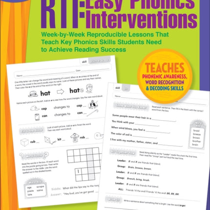 Rti Easy Phonics Interventions WeekByWeek Reproducible Lessons That Teach Key Phonics Skills Students Need to Achieve Reading Success