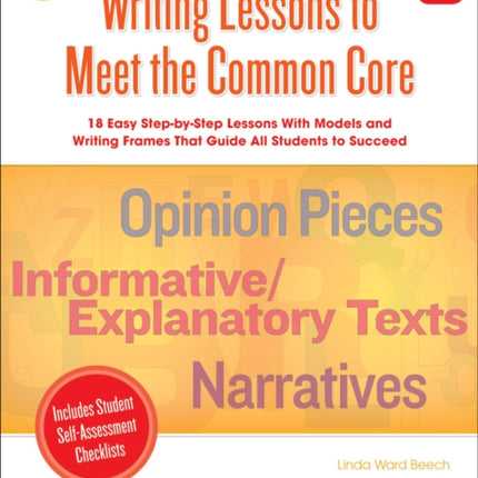 Writing Lessons to Meet the Common Core, Grade 1