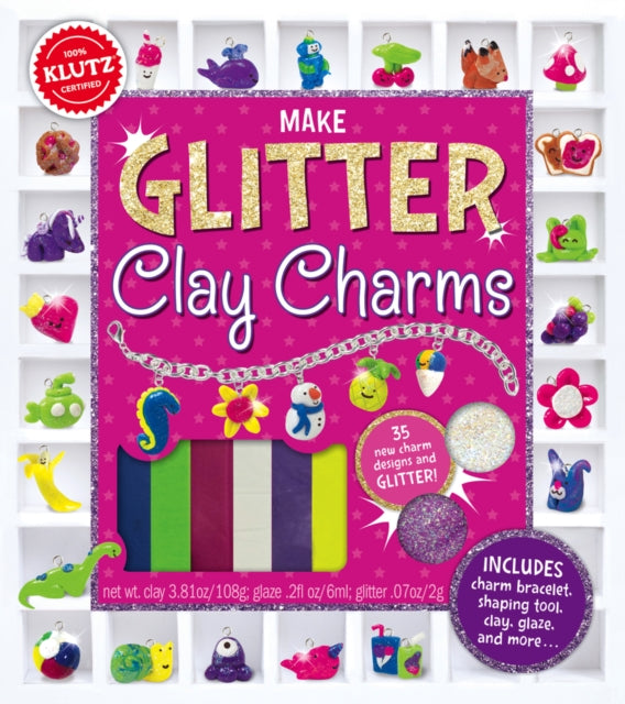 Make Glitter Clay Charms Klutz