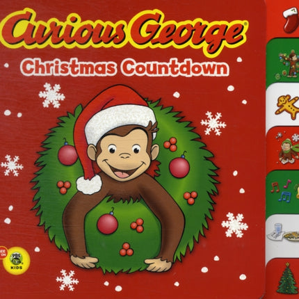 Curious George Christmas Countdown (Tabbed Board Book)