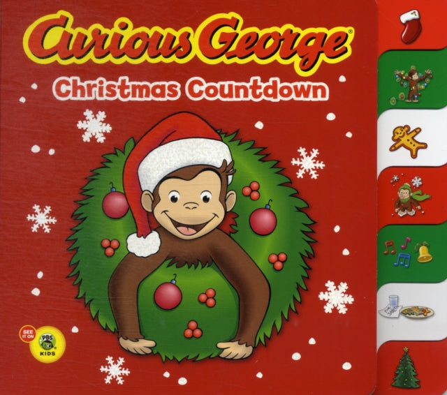 Curious George Christmas Countdown (Tabbed Board Book)