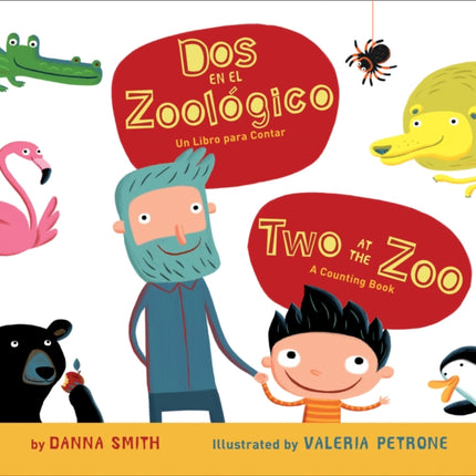 Two at the Zoo/DOS En El Zoologico Board Book: Bilingual English-Spanish