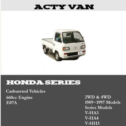 Honda Acty English Factory Service Manual
