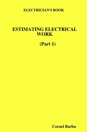 Electricians Book Estimating Electrical Work