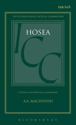Hosea ICC International Critical Commentary
