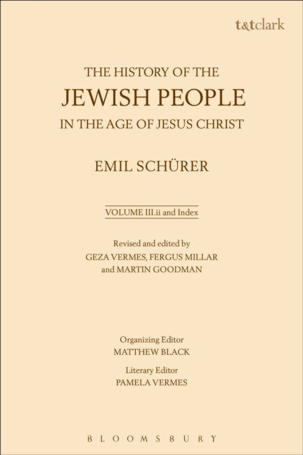 The History of the Jewish People in the Age of Jesus Christ: Volume 3.ii and Index